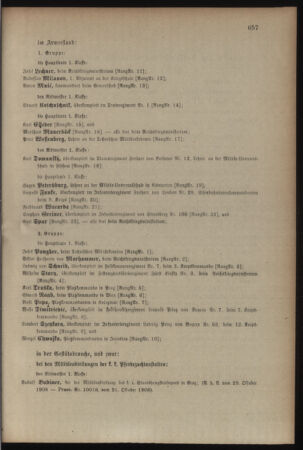 Kaiserlich-königliches Armee-Verordnungsblatt: Personal-Angelegenheiten 19081031 Seite: 33