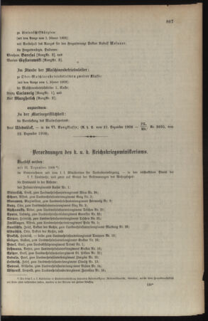 Kaiserlich-königliches Armee-Verordnungsblatt: Personal-Angelegenheiten 19081224 Seite: 3