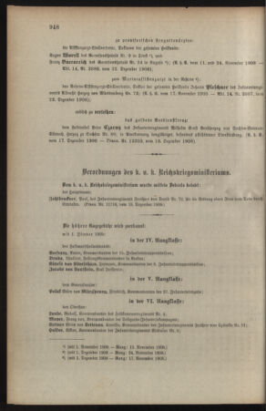 Kaiserlich-königliches Armee-Verordnungsblatt: Personal-Angelegenheiten 19081229 Seite: 6