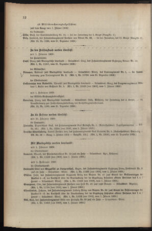 Kaiserlich-königliches Armee-Verordnungsblatt: Personal-Angelegenheiten 19090108 Seite: 12