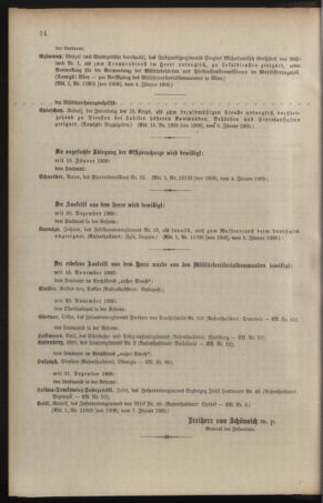 Kaiserlich-königliches Armee-Verordnungsblatt: Personal-Angelegenheiten 19090108 Seite: 14