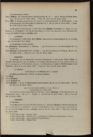 Kaiserlich-königliches Armee-Verordnungsblatt: Personal-Angelegenheiten 19090128 Seite: 5