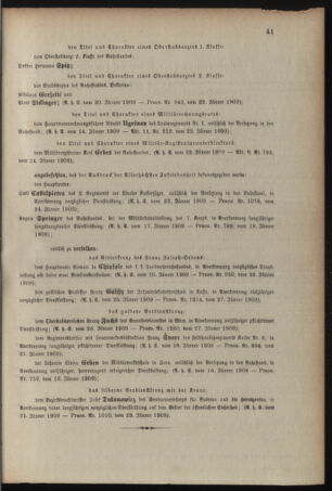 Kaiserlich-königliches Armee-Verordnungsblatt: Personal-Angelegenheiten 19090128 Seite: 7