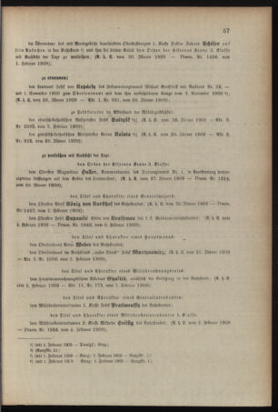 Kaiserlich-königliches Armee-Verordnungsblatt: Personal-Angelegenheiten 19090208 Seite: 7