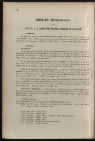 Kaiserlich-königliches Armee-Verordnungsblatt: Personal-Angelegenheiten 19090309 Seite: 2