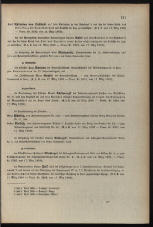 Kaiserlich-königliches Armee-Verordnungsblatt: Personal-Angelegenheiten 19090318 Seite: 3