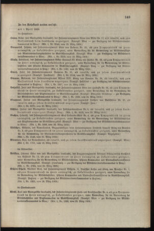 Kaiserlich-königliches Armee-Verordnungsblatt: Personal-Angelegenheiten 19090327 Seite: 15