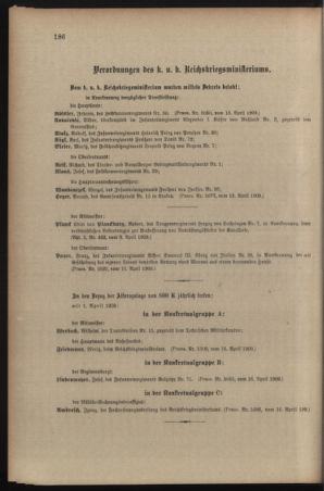 Kaiserlich-königliches Armee-Verordnungsblatt: Personal-Angelegenheiten 19090417 Seite: 16