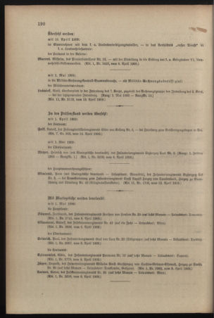 Kaiserlich-königliches Armee-Verordnungsblatt: Personal-Angelegenheiten 19090417 Seite: 20