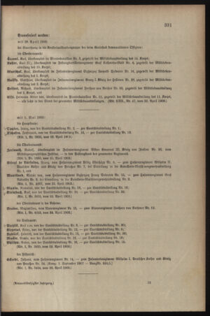 Kaiserlich-königliches Armee-Verordnungsblatt: Personal-Angelegenheiten 19090428 Seite: 119