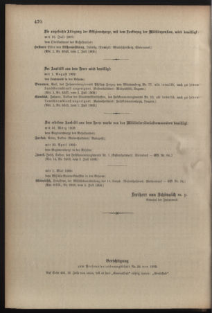 Kaiserlich-königliches Armee-Verordnungsblatt: Personal-Angelegenheiten 19090708 Seite: 10