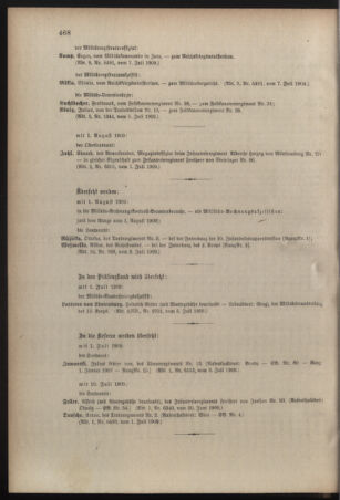 Kaiserlich-königliches Armee-Verordnungsblatt: Personal-Angelegenheiten 19090708 Seite: 8