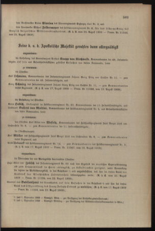 Kaiserlich-königliches Armee-Verordnungsblatt: Personal-Angelegenheiten 19090828 Seite: 15