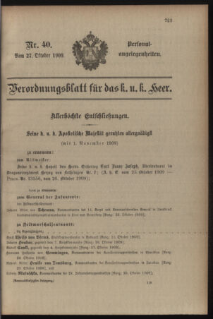 Kaiserlich-königliches Armee-Verordnungsblatt: Personal-Angelegenheiten 19091027 Seite: 31