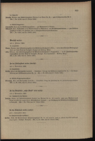 Kaiserlich-königliches Armee-Verordnungsblatt: Personal-Angelegenheiten 19091030 Seite: 15