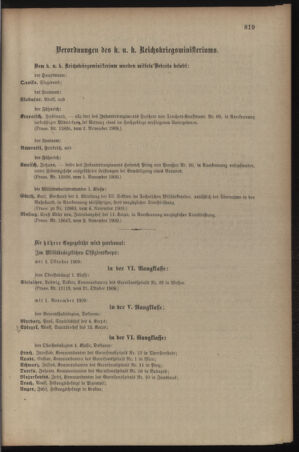 Kaiserlich-königliches Armee-Verordnungsblatt: Personal-Angelegenheiten 19091108 Seite: 5