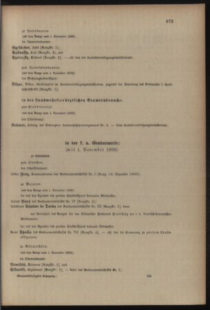 Kaiserlich-königliches Armee-Verordnungsblatt: Personal-Angelegenheiten 19091129 Seite: 33