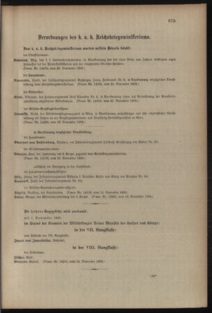 Kaiserlich-königliches Armee-Verordnungsblatt: Personal-Angelegenheiten 19091129 Seite: 35