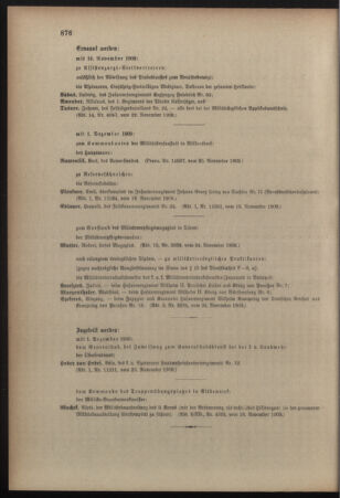 Kaiserlich-königliches Armee-Verordnungsblatt: Personal-Angelegenheiten 19091129 Seite: 36