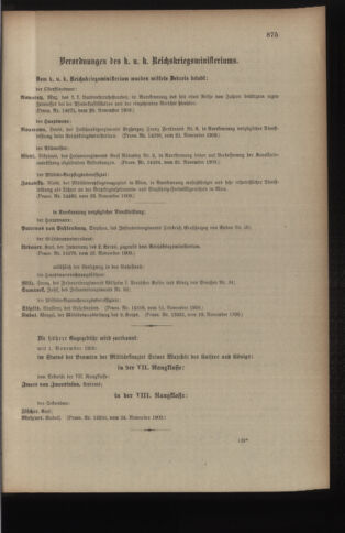 Kaiserlich-königliches Armee-Verordnungsblatt: Personal-Angelegenheiten 19091129 Seite: 39