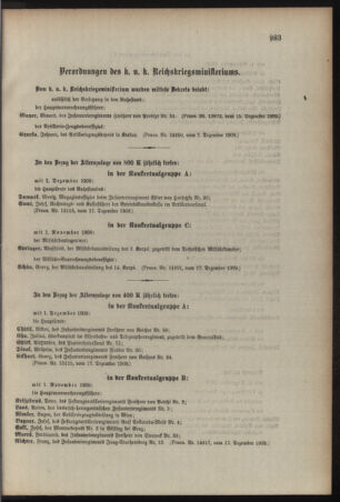 Kaiserlich-königliches Armee-Verordnungsblatt: Personal-Angelegenheiten 19091218 Seite: 5