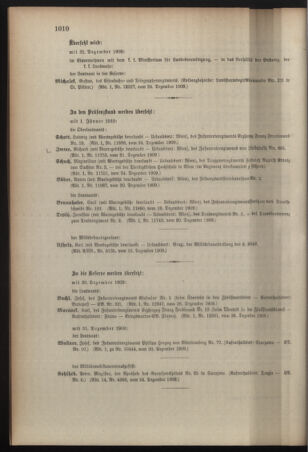 Kaiserlich-königliches Armee-Verordnungsblatt: Personal-Angelegenheiten 19091229 Seite: 18