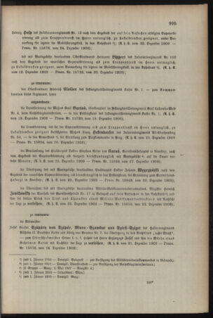 Kaiserlich-königliches Armee-Verordnungsblatt: Personal-Angelegenheiten 19091229 Seite: 3