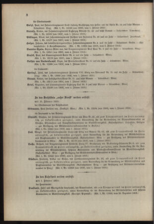 Kaiserlich-königliches Armee-Verordnungsblatt: Personal-Angelegenheiten 19100108 Seite: 8