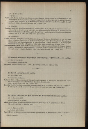 Kaiserlich-königliches Armee-Verordnungsblatt: Personal-Angelegenheiten 19100108 Seite: 9