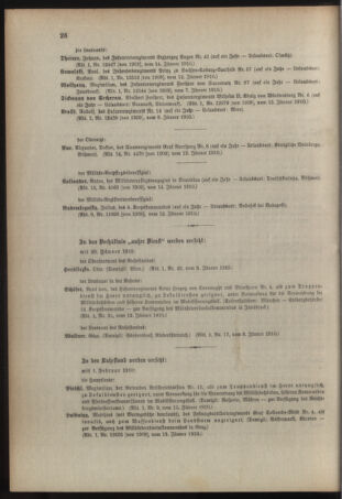 Kaiserlich-königliches Armee-Verordnungsblatt: Personal-Angelegenheiten 19100118 Seite: 16