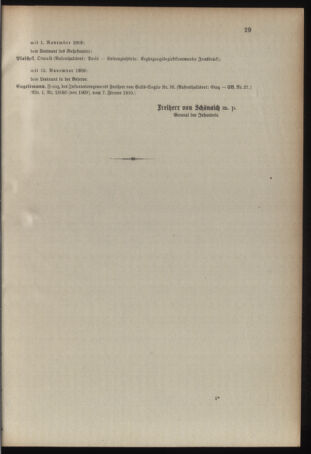 Kaiserlich-königliches Armee-Verordnungsblatt: Personal-Angelegenheiten 19100118 Seite: 19