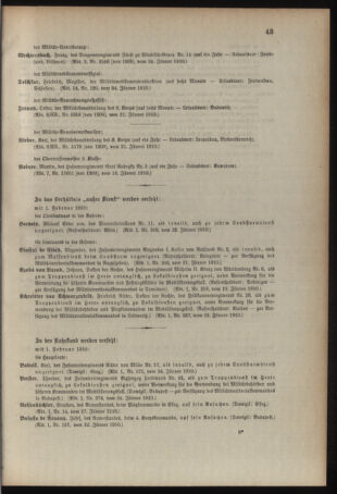 Kaiserlich-königliches Armee-Verordnungsblatt: Personal-Angelegenheiten 19100128 Seite: 11