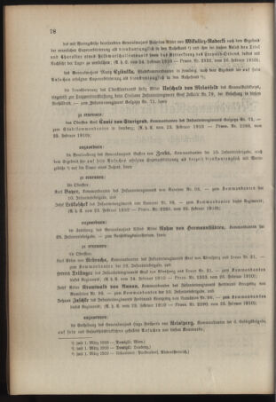 Kaiserlich-königliches Armee-Verordnungsblatt: Personal-Angelegenheiten 19100226 Seite: 2