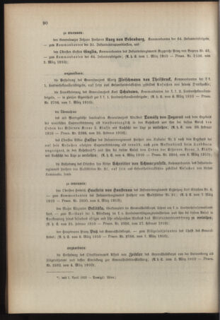 Kaiserlich-königliches Armee-Verordnungsblatt: Personal-Angelegenheiten 19100308 Seite: 2