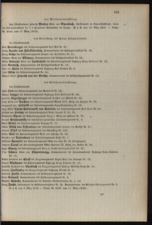 Kaiserlich-königliches Armee-Verordnungsblatt: Personal-Angelegenheiten 19100318 Seite: 3