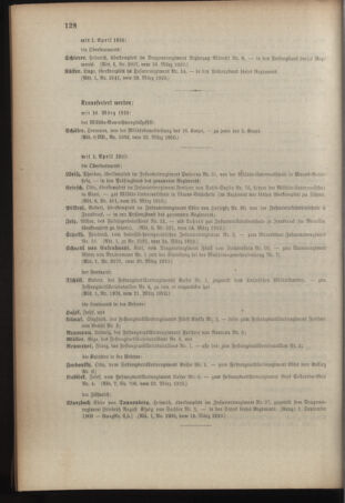 Kaiserlich-königliches Armee-Verordnungsblatt: Personal-Angelegenheiten 19100330 Seite: 12