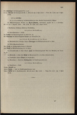 Kaiserlich-königliches Armee-Verordnungsblatt: Personal-Angelegenheiten 19100408 Seite: 11