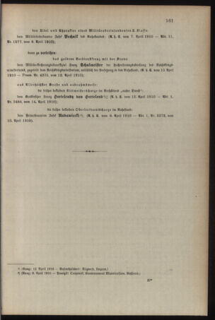 Kaiserlich-königliches Armee-Verordnungsblatt: Personal-Angelegenheiten 19100418 Seite: 11