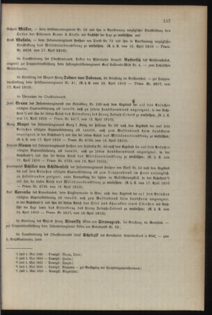 Kaiserlich-königliches Armee-Verordnungsblatt: Personal-Angelegenheiten 19100418 Seite: 7