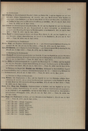 Kaiserlich-königliches Armee-Verordnungsblatt: Personal-Angelegenheiten 19100423 Seite: 7