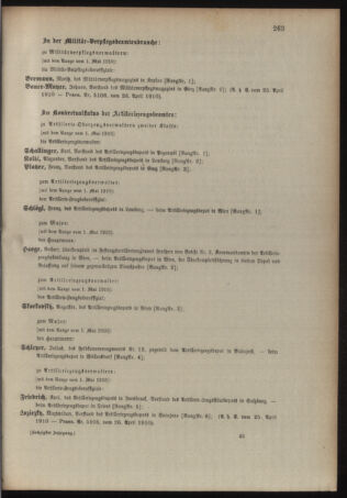 Kaiserlich-königliches Armee-Verordnungsblatt: Personal-Angelegenheiten 19100426 Seite: 79