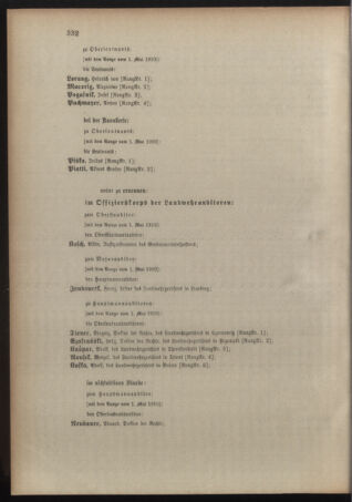 Kaiserlich-königliches Armee-Verordnungsblatt: Personal-Angelegenheiten 19100528 Seite: 14