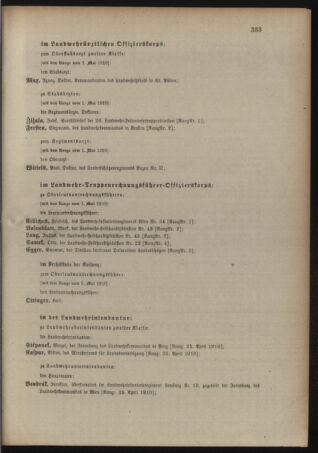 Kaiserlich-königliches Armee-Verordnungsblatt: Personal-Angelegenheiten 19100528 Seite: 15