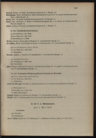 Kaiserlich-königliches Armee-Verordnungsblatt: Personal-Angelegenheiten 19100528 Seite: 31