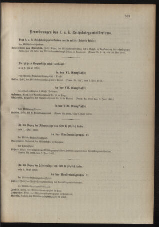 Kaiserlich-königliches Armee-Verordnungsblatt: Personal-Angelegenheiten 19100608 Seite: 5