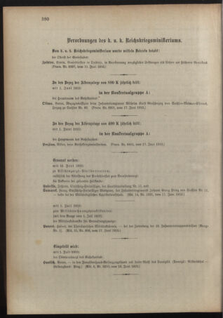 Kaiserlich-königliches Armee-Verordnungsblatt: Personal-Angelegenheiten 19100618 Seite: 6