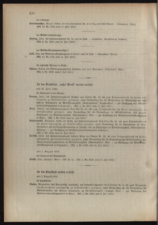 Kaiserlich-königliches Armee-Verordnungsblatt: Personal-Angelegenheiten 19100718 Seite: 10