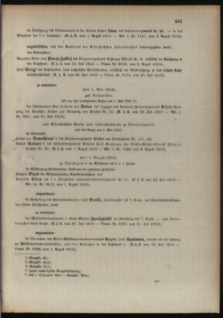 Kaiserlich-königliches Armee-Verordnungsblatt: Personal-Angelegenheiten 19100808 Seite: 3