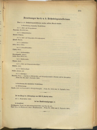 Kaiserlich-königliches Armee-Verordnungsblatt: Personal-Angelegenheiten 19100917 Seite: 5