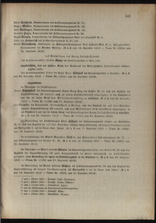 Kaiserlich-königliches Armee-Verordnungsblatt: Personal-Angelegenheiten 19100928 Seite: 5